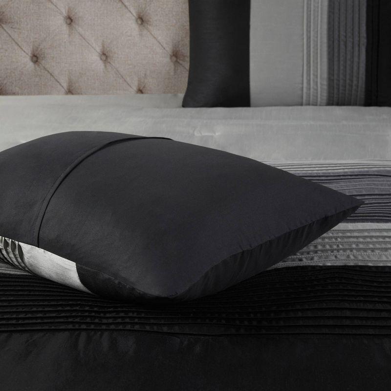 Madison Park Amherst 7 Piece Striped and Pleated Comforter Set & Reviews | Wayfair