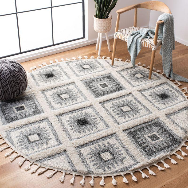 Moroccan Tassel Shag MTS601 Power Loomed Area Rug  - Safavieh