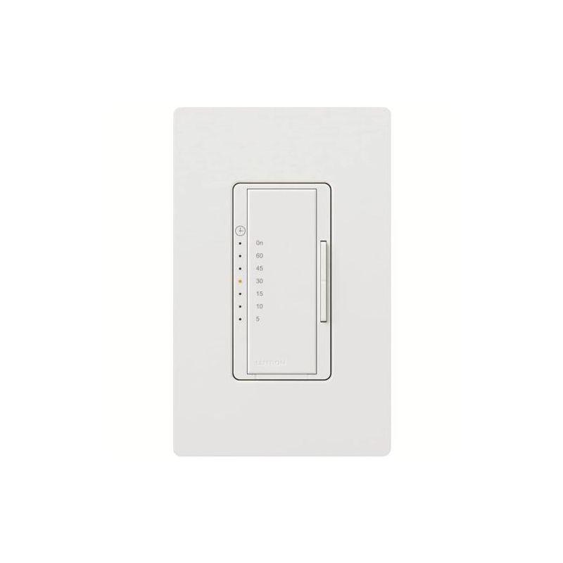 Lutron MA-T51MN-WH Timer Switch for Halogen and Incandescent Bulbs. Multi-Location, White