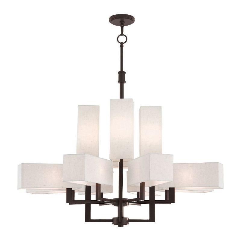 Livex Lighting Rubix 12 - Light Chandelier in  Bronze