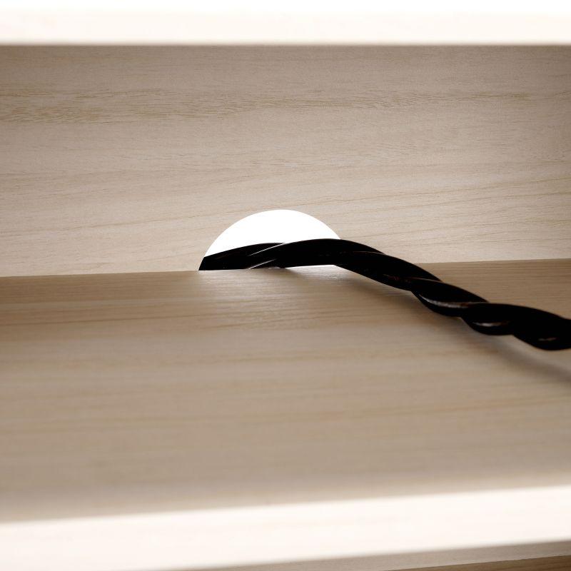 Aphra 2 Door 2 Shelf Media Stand - Bleached White - Safavieh