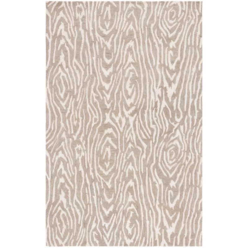 Ebony EBN550 Handmade Tufted Area Rug - Grey/Ivory - 6' X 9' - Safavieh