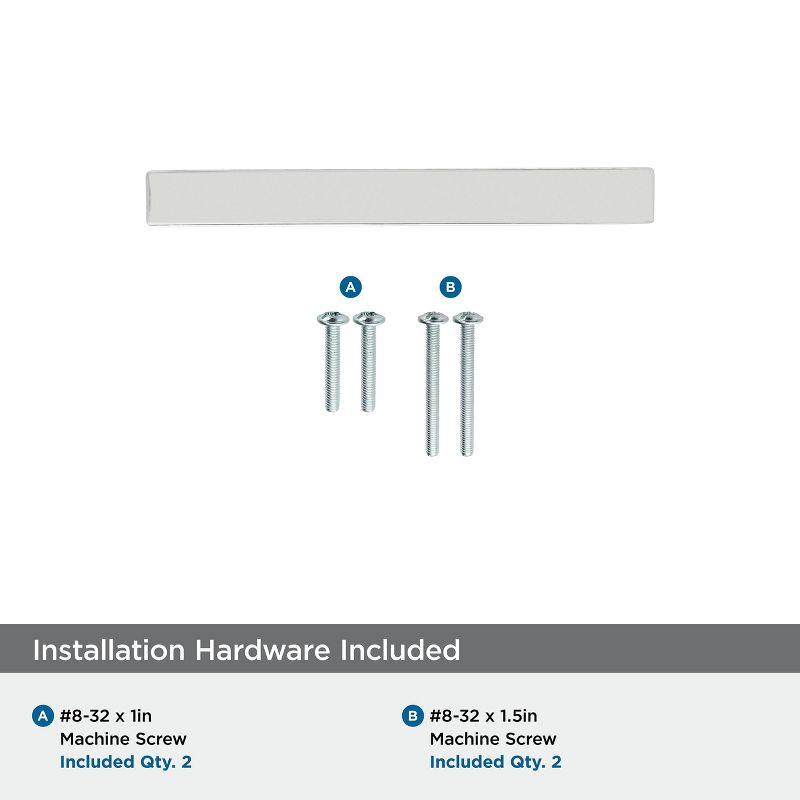 Amerock Monument 3 inch (76mm) Center-to-Center Polished Nickel Cabinet Pull