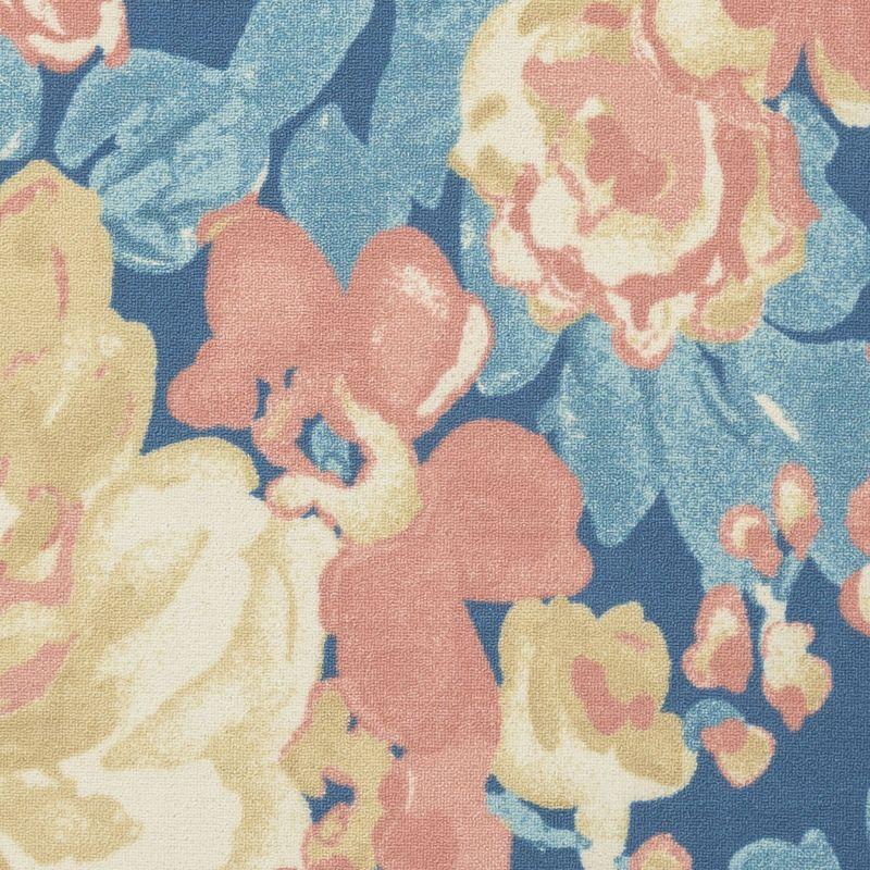Waverly Floral Blue Outdoor Area Rug