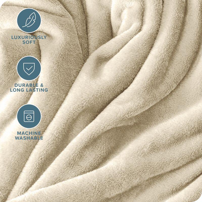 Microplush Fleece Bed Blanket by Bare Home