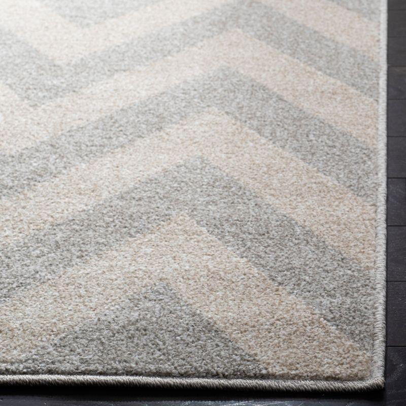 Luxor Light Grey-Beige Hand-Knotted Easy-Care Square Rug