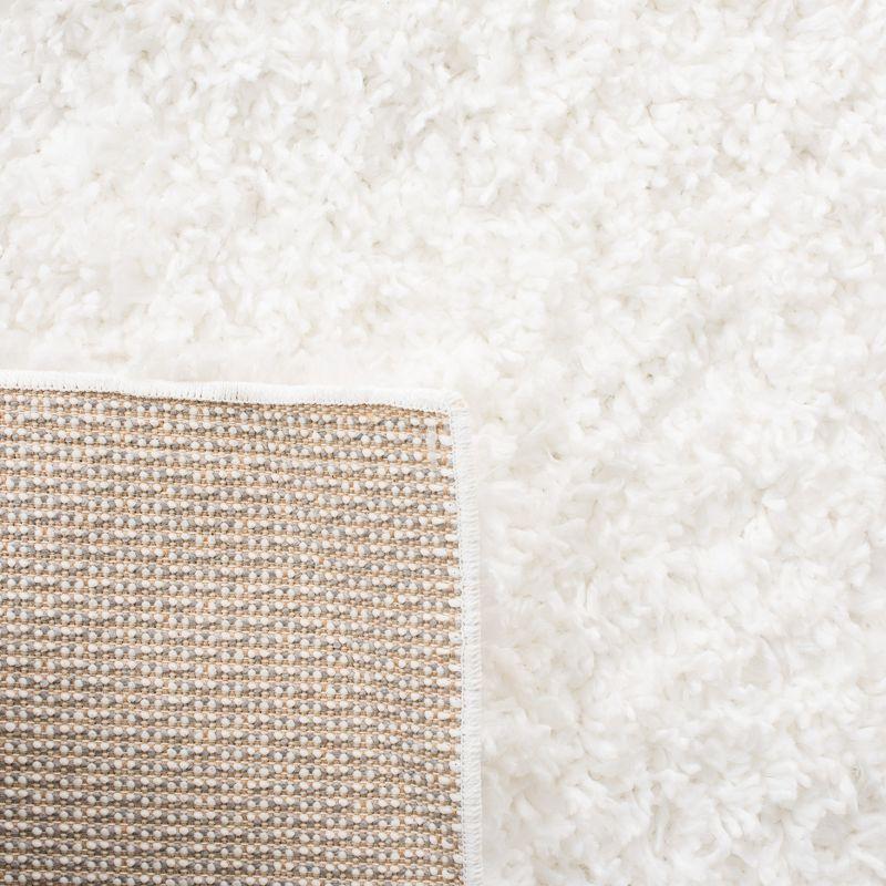 August Shag AUG200 Power Loomed Indoor Accent Rug - White - 2'x5' - Safavieh