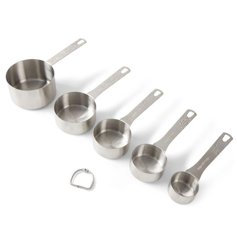 Stainless Steel Metric and US Measuring Cups and Spoons Set