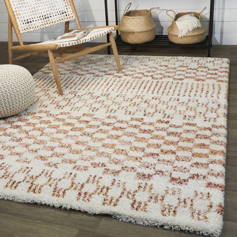 Mendieta Checkered Shag Kids' Rug - Balta Rugs