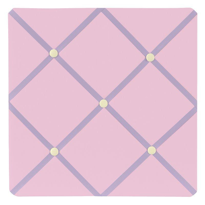 Sweet Jojo Designs Girl Fabric Photo Memo Board Butterfly Solid Lavender Purple