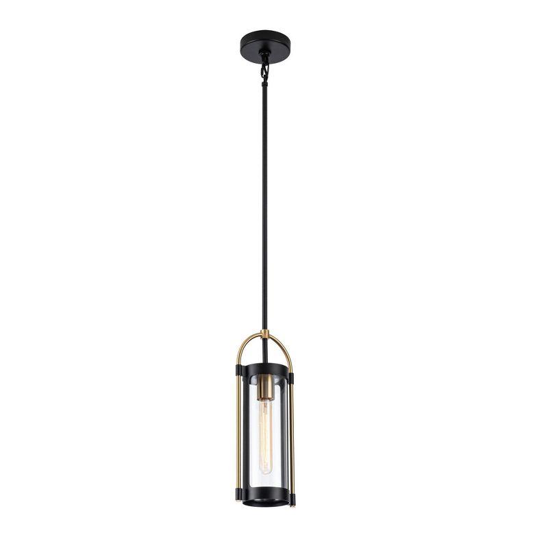 Artcraft Lighting Gem 1 - Light Pendant in  Black/Brushed Brass