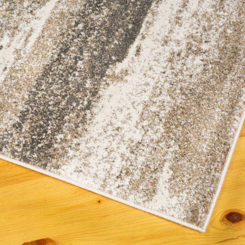 Abstract Brown Area Rug