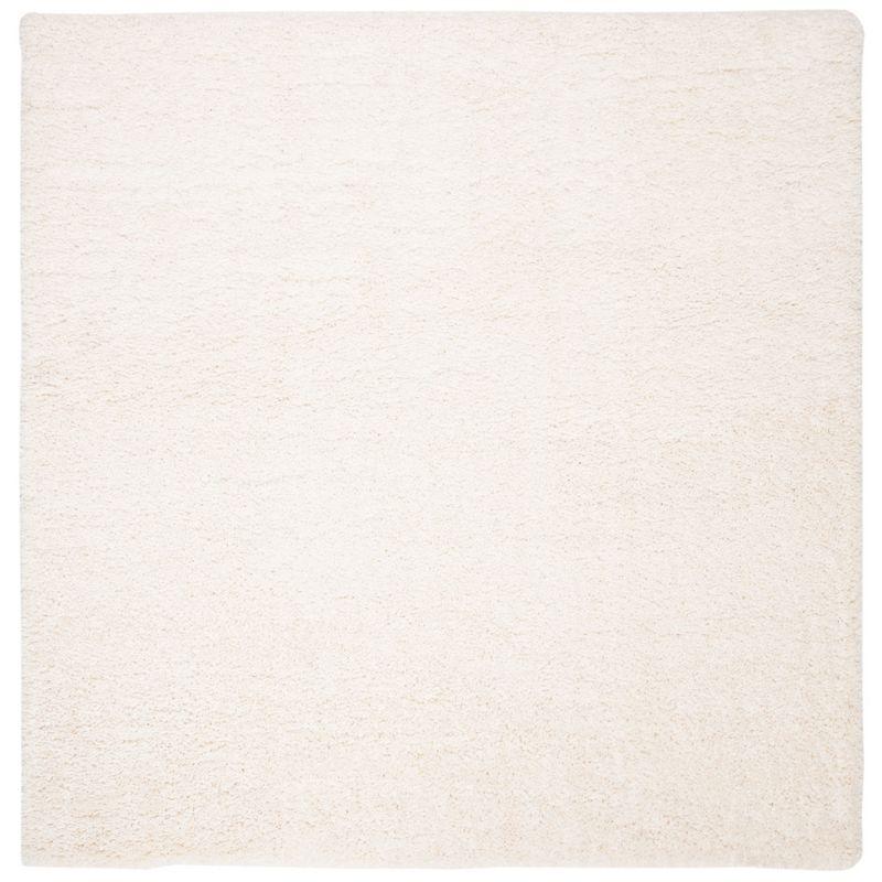 Fontana Shag 800 FNT800 Power Loomed Indoor Area Rug - Ivory - 4'x4' - Safavieh