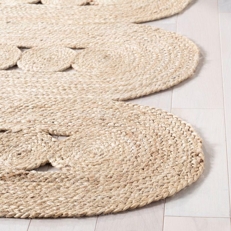 Ivory Natural Hand-Knotted Jute & Sisal Runner Rug - 27" x 12"