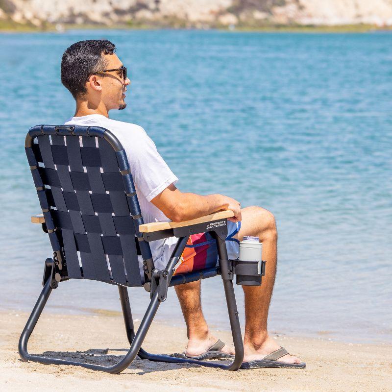 GoSports GoSports Outdoors WOVN Premium Beach & Camping Chair - Folding Backpack Chair for Adults