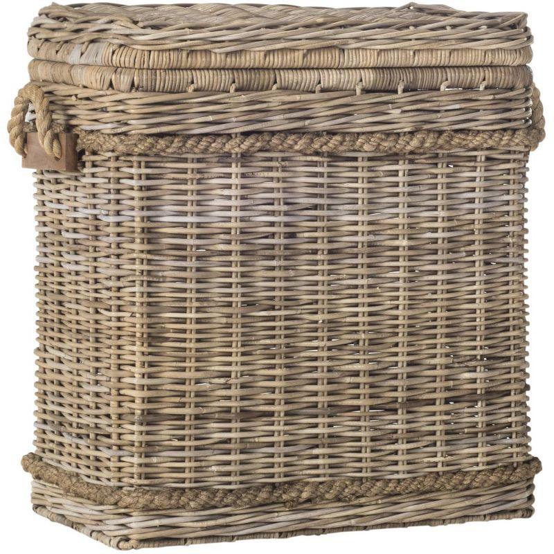Sidonie Wicker Hamper - Brown - Safavieh
