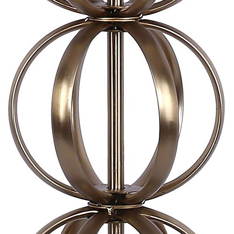 LumiSource (Set of 2) Linx 29" Contemporary Metal Table Lamps: UL Listed, Beige Drum Shade, 5ft Cord