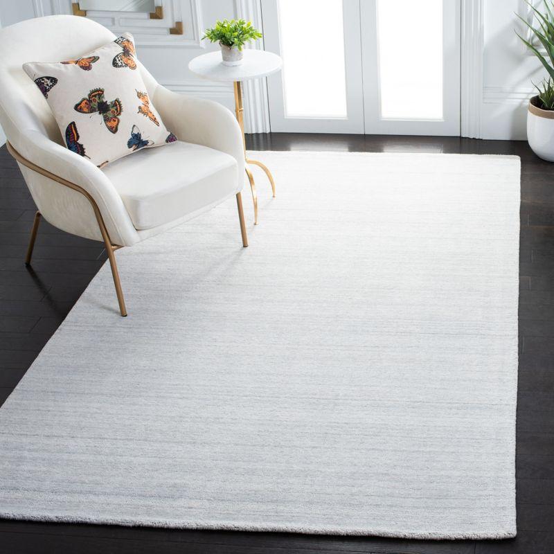 Hollywood Glam Hand-Loomed Beige Viscose 5x8 Area Rug