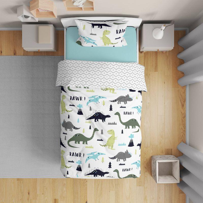 Mod Dinosaur Toddler Comforter Set