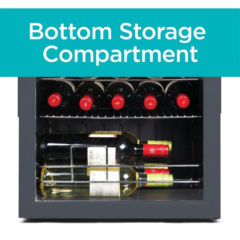 BLACK+DECKER BLACK+DECKER Wine Fridge 14 Bottles, Freestanding Wine Refrigerator with Compressor Cooling