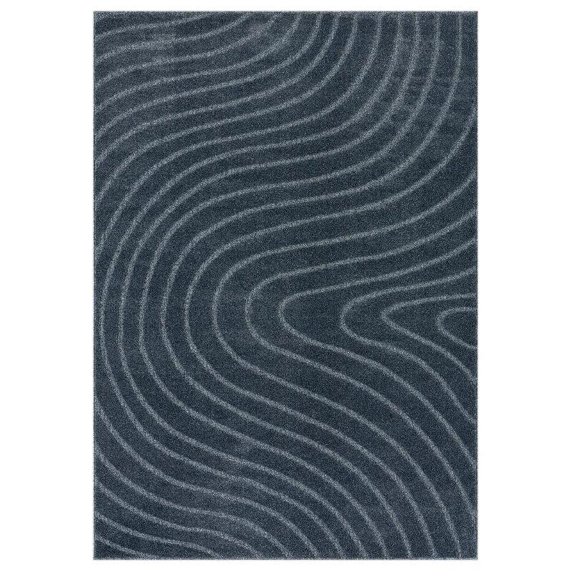 Luxe Weavers Modern Geometric Wave Area Rug