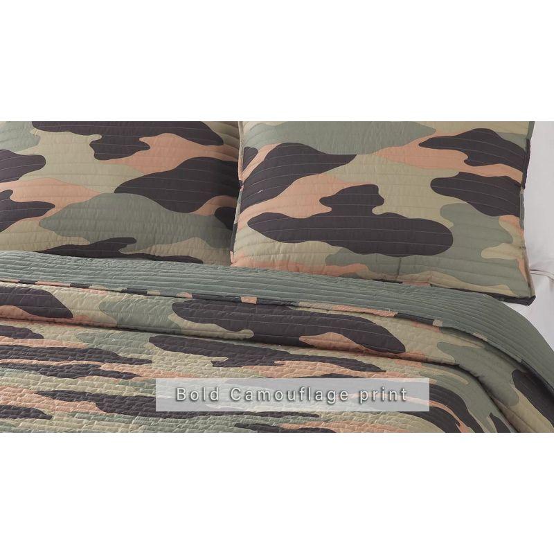 Covert Camo Reversible Microfiber Comforter Set