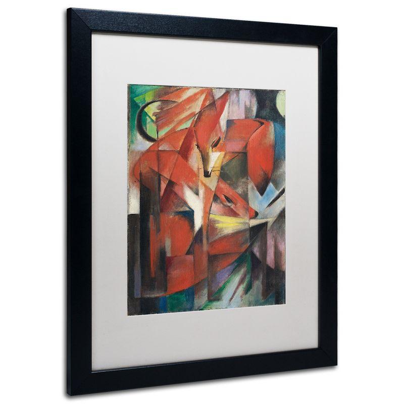 Franz Marc Abstract Fox Black Framed Canvas Art