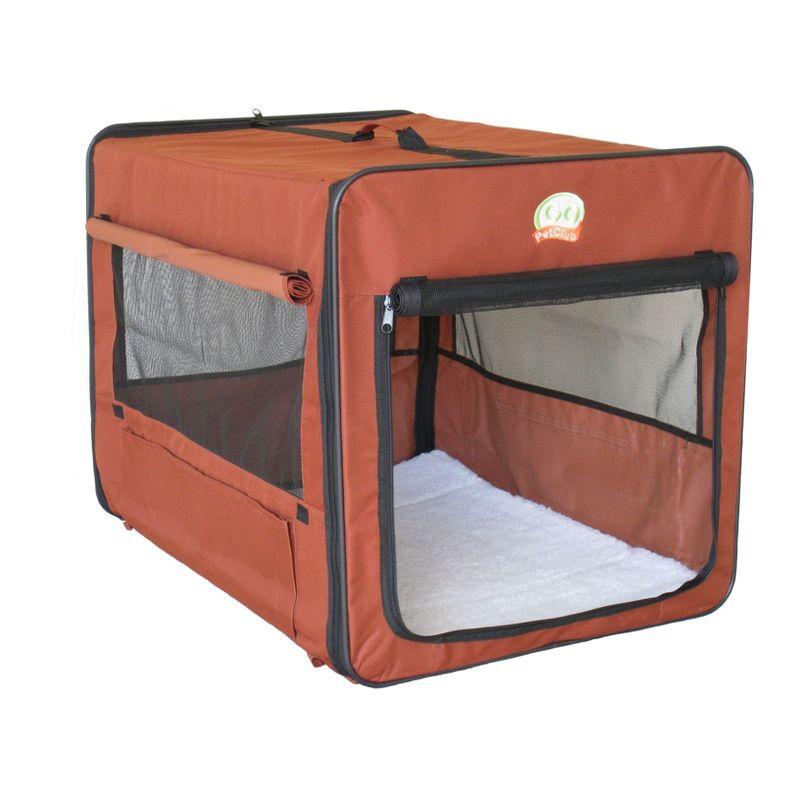 Extra Large Brown Soft Sided Folding Dog Crate