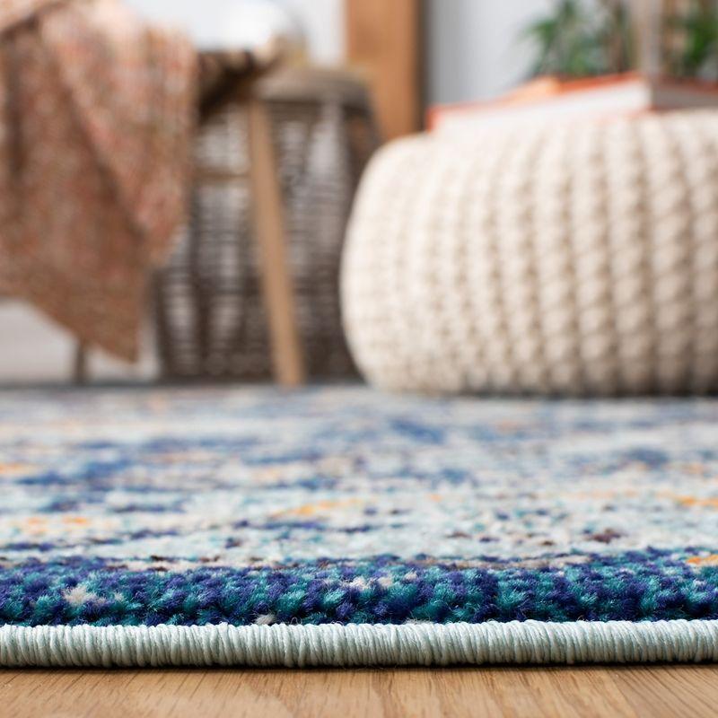 Madison MAD468 Power Loomed Indoor Area Rug - Dark Blue/Light Blue - 4'x6' - Safavieh