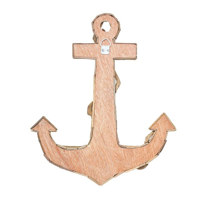 Beachcombers Driftwood Anchor Wall Decor