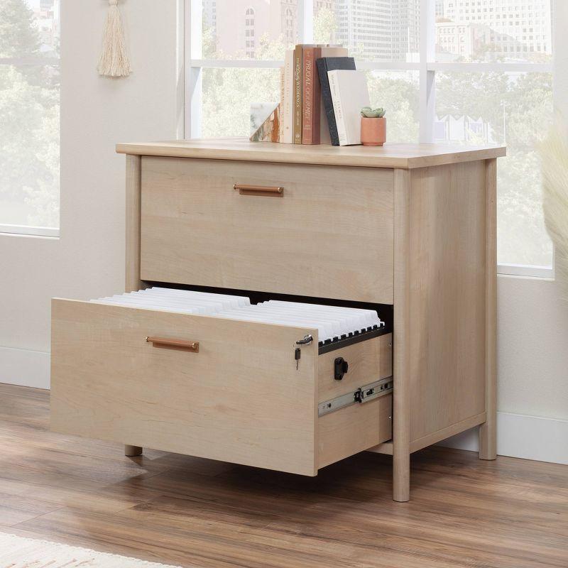 Whitaker Point 2 Drawer Lateral File Natural Maple - Sauder: Home Office, MDF, Metal Hardware