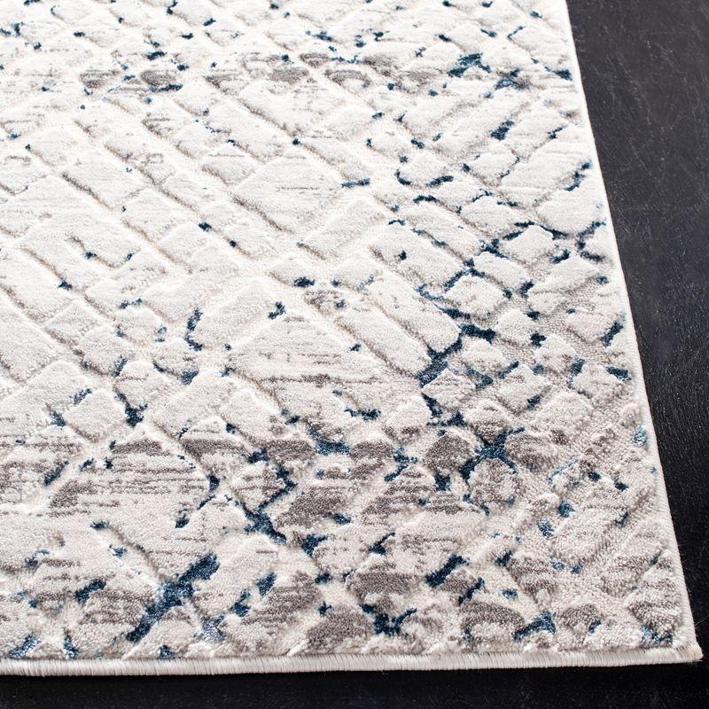 Amalfi AMF552 Power Loomed Area Rug - Cream/Navy - 4'x6' - Safavieh.