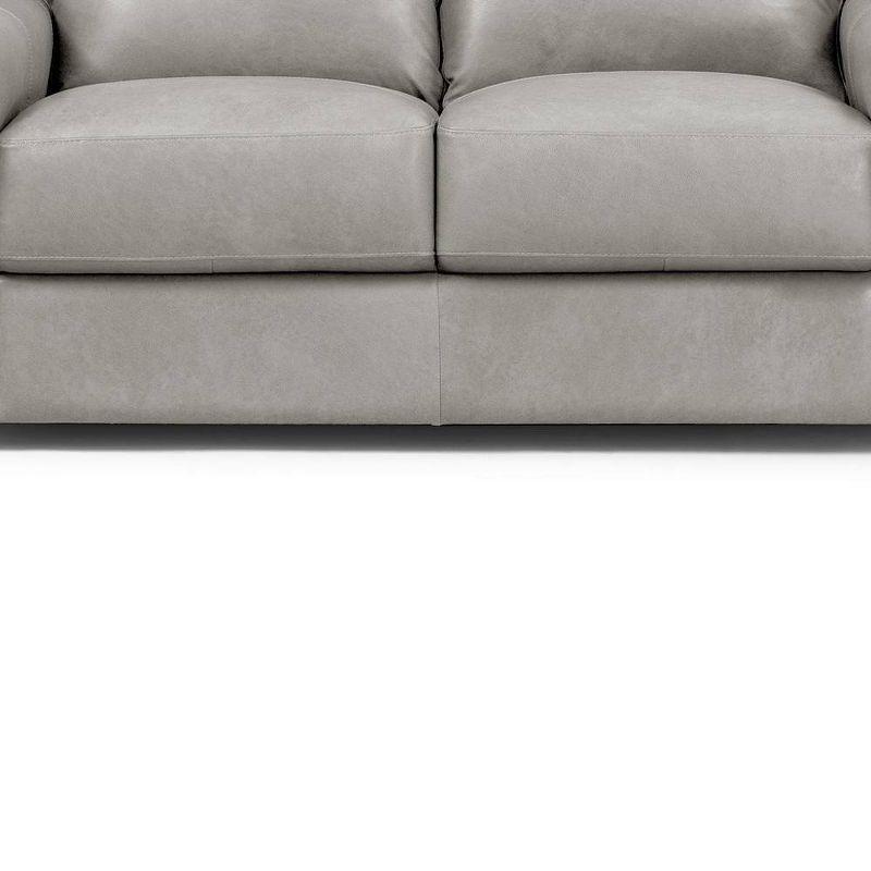 67" Cornelia Sofa Beige Leather - Acme Furniture: Upholstered, Wood Frame, Includes Accent Pillow