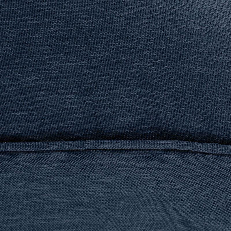 Heather Indigo Blue Water-Resistant Patio Lounge Cushion