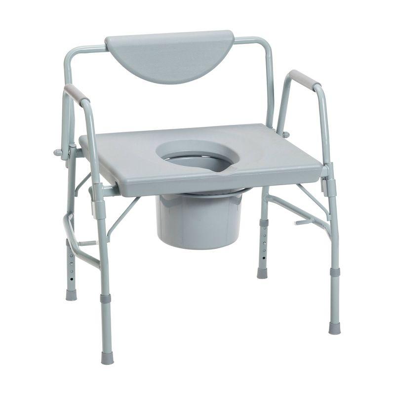 Drive Medical Bariatric Drop Arm Bedside Commode Chair 11135-1