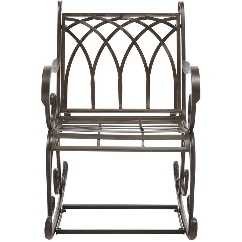 Medrano Rocking Chair Indoor/Outdoor - PAT5030 - Rustic Brown - Safavieh