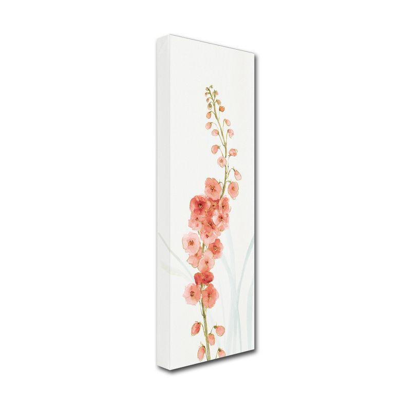 Lisa Audit Coral Floral Botanical Canvas Art, 10" x 32"