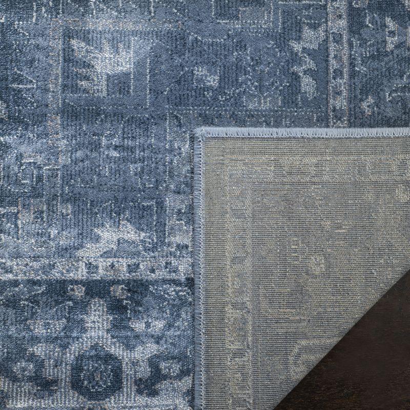 Vintage VTG114 Power Loomed Indoor Skid-Resistant Runner Rug - Blue - 2'2"x8' - Safavieh