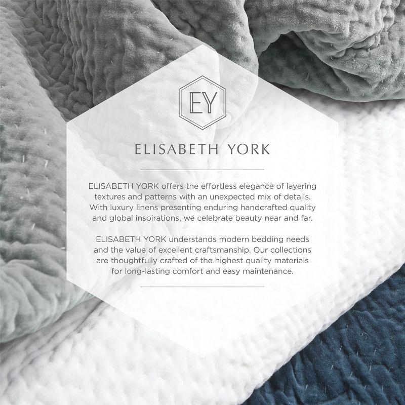EY Essentials Mavis Ink Embroidered Throw Pillow