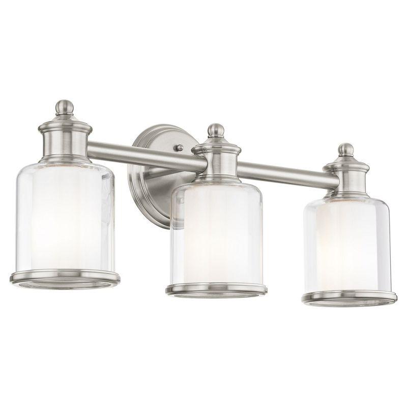 Livex Lighting Middlebush 3 - Light Vanity in  Brushed Nickel