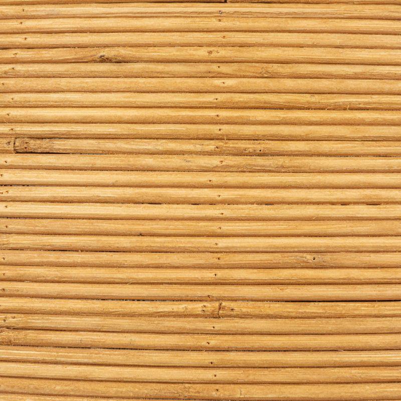 Storied Home Round Barrel Accent Table Natural