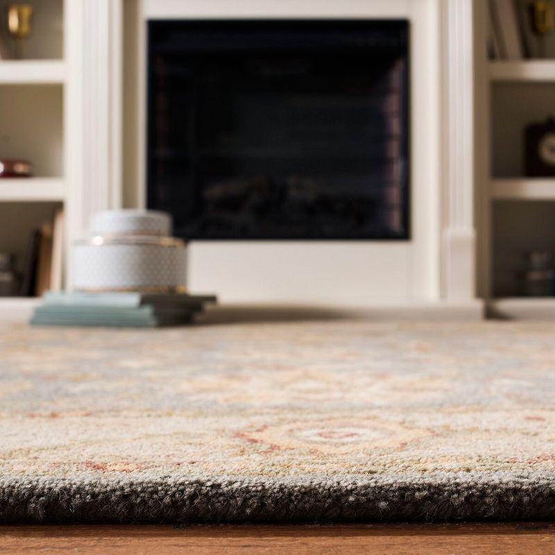 Antiquity AT312 Hand Tufted Area Rug - Blue/Beige - 8'3"x11' - Safavieh.