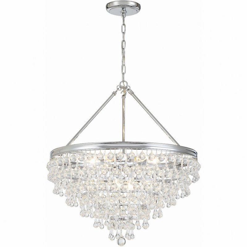 Crystorama Lighting Calypso 8 - Light Chandelier in  Polished Chrome