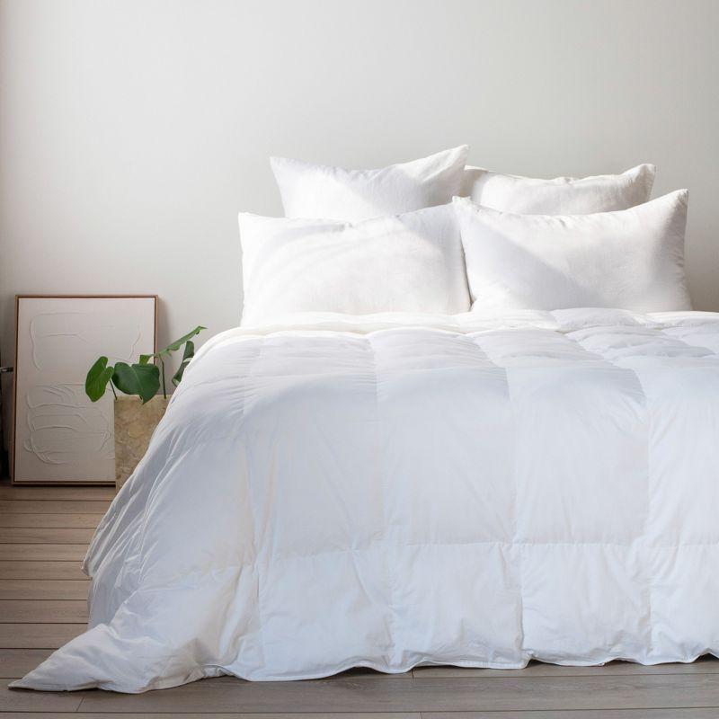 Twin White Cotton All Season Duvet Comforter