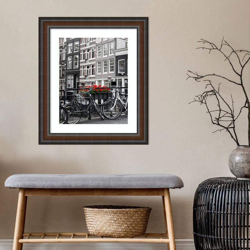 Amanti Art Cyprus Walnut Wood Picture Frame Opening Size 20x24 in. (Matted To 16x20 in.)