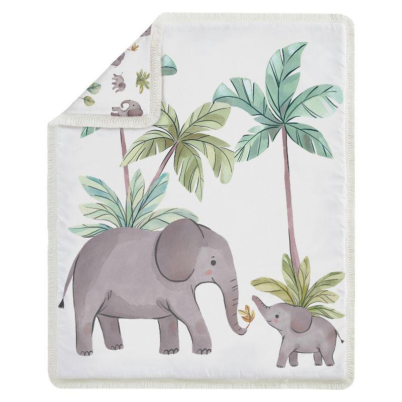 Watercolor Elephants 4 Piece Crib Bedding Set by Sweet Jojo Designs