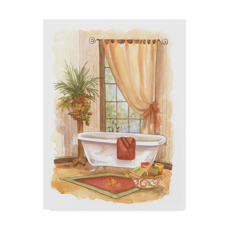 Trademark Fine Art -Jerianne Van Dijk 'Watercolor Bath In Spice Ii' Canvas Art