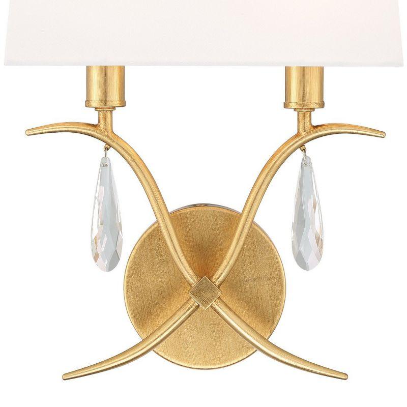 Crystorama Lighting Rollins 2 - Light Sconce in  Antique Gold