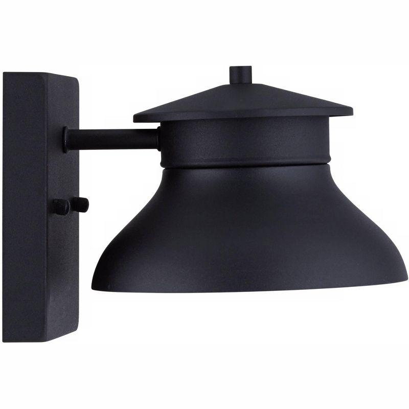 John Timberland Modern Outdoor Wall Light Fixture LED Black 5" Non Glass Dark Sky for Exterior House Porch Patio Deck Barn