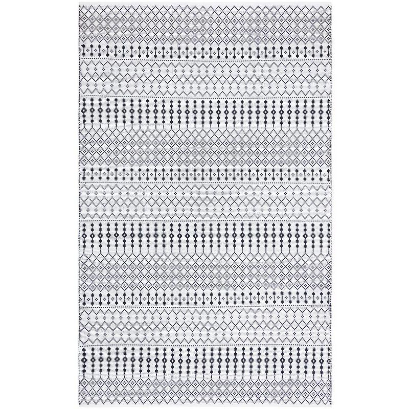 Kilim KLM704 Hand Woven Area Rug - Ivory/Black - 8'x10' - Safavieh.